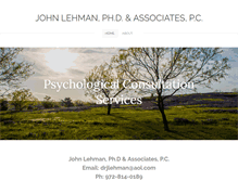 Tablet Screenshot of drjohnlehman.com